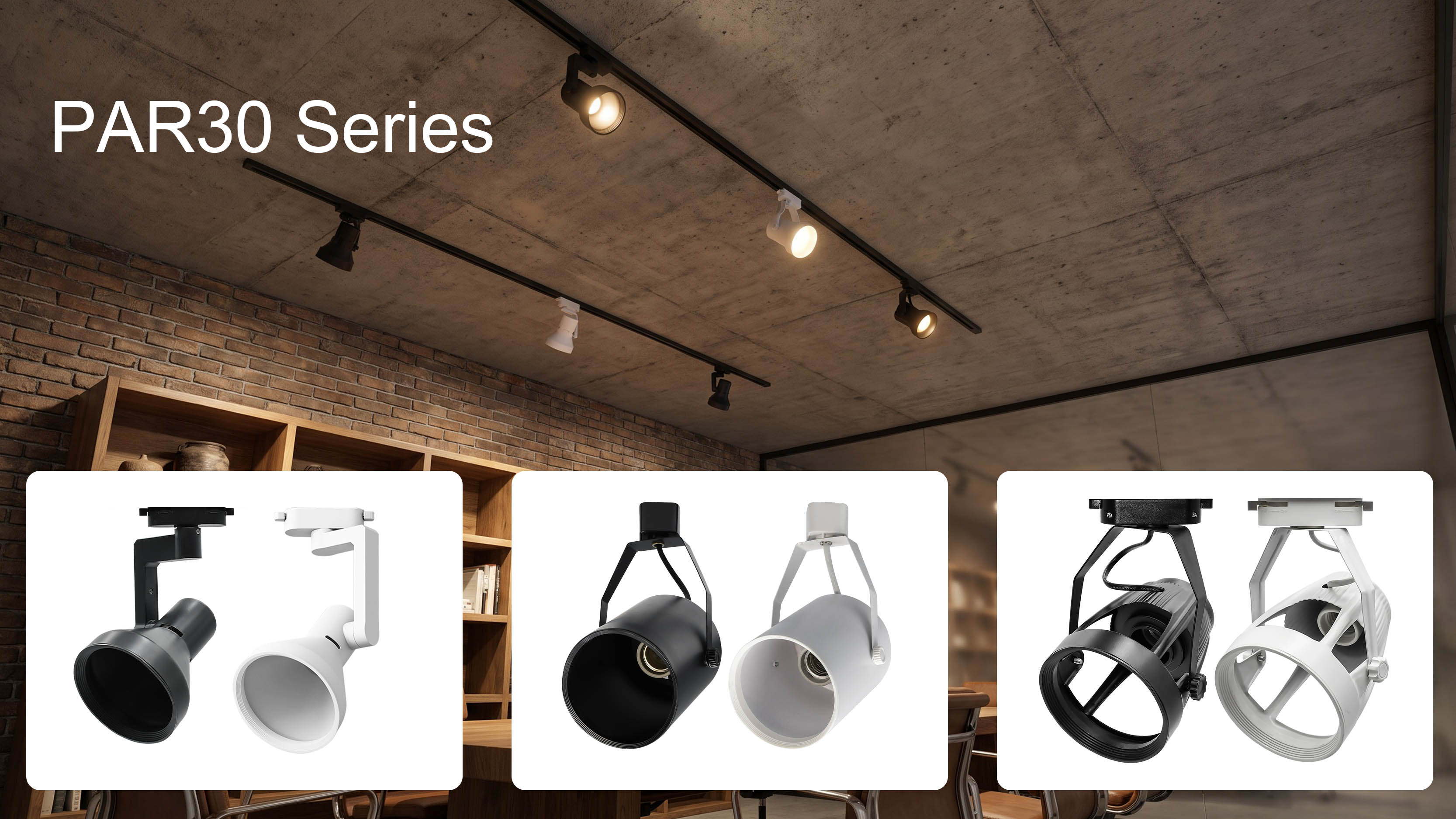 YZ51 & YZ52 Series PAR30 Track Light Housing