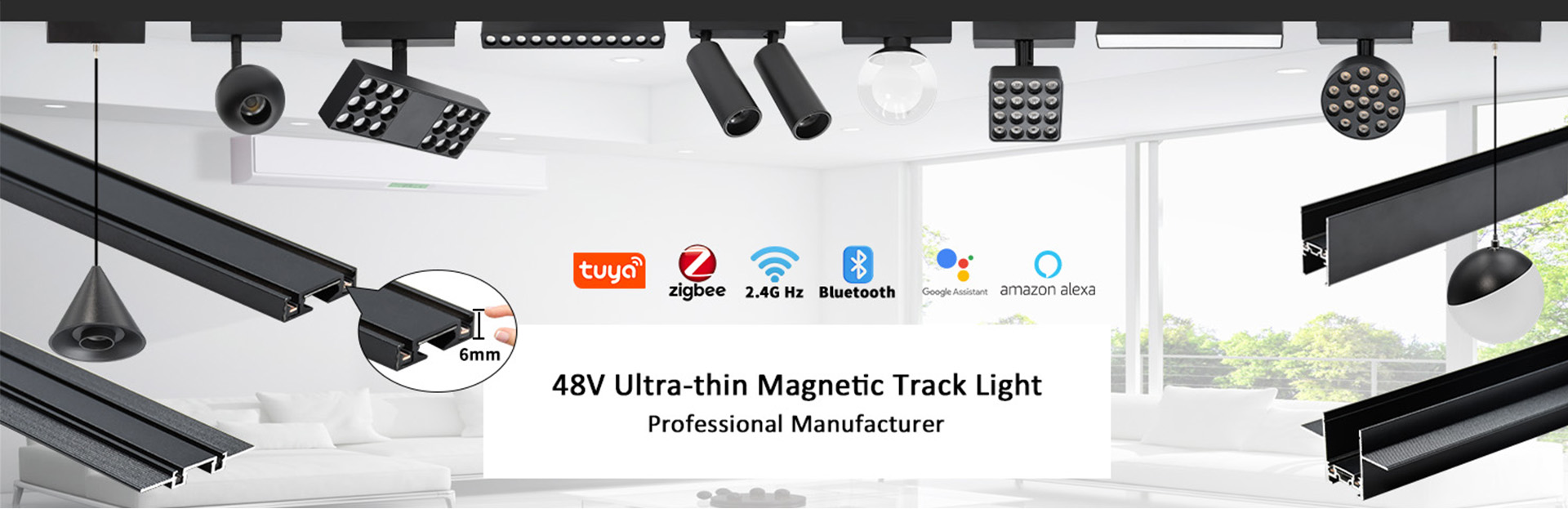 Ultra Thin Magnetic Track Light System